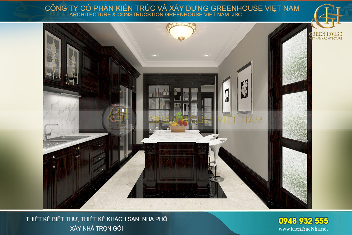 thiết kế và thi công biệt thự tân cổ điển tại Bắc Giang