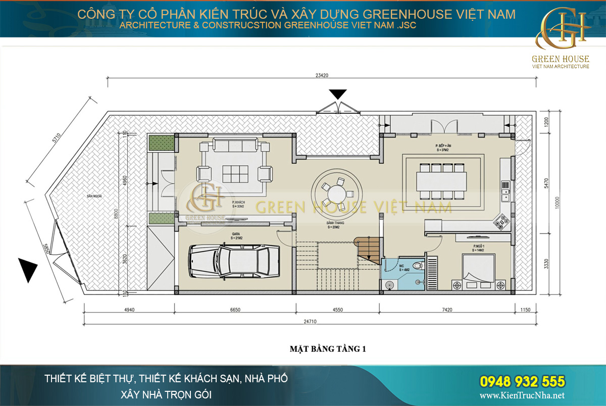 thiết kế biệt thự tân cổ điển quảng ninh
