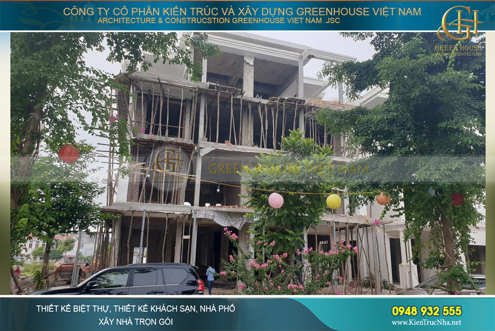 thi công trọn gói biệt thự tân cổ điển