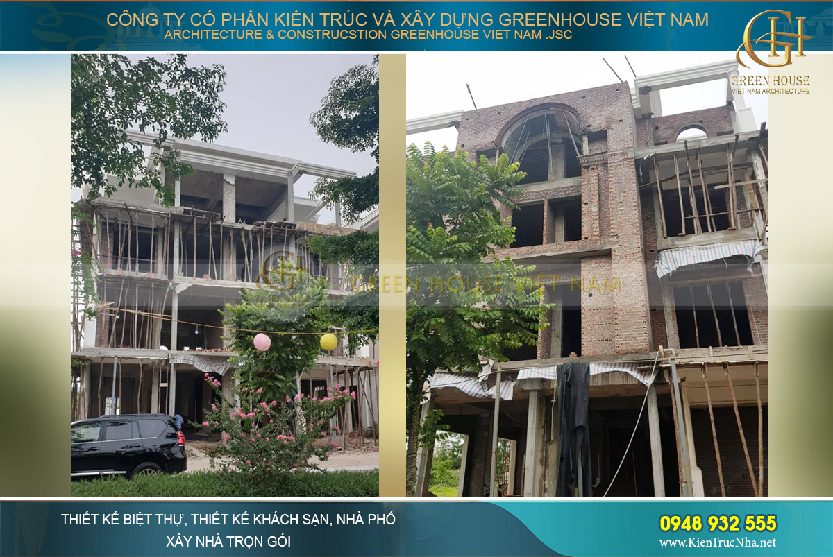 thi công trọn gói biệt thự tân cổ điển