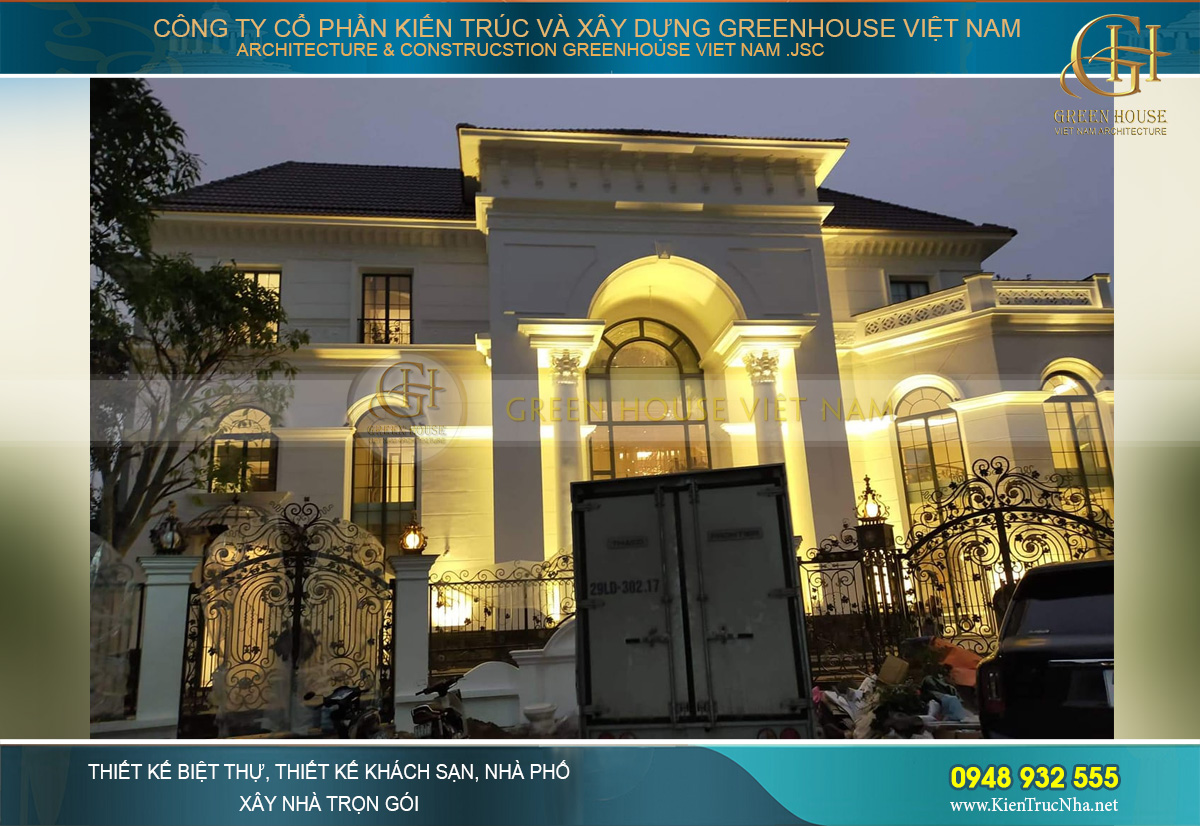thi công nội thất biệt thự vinhomes