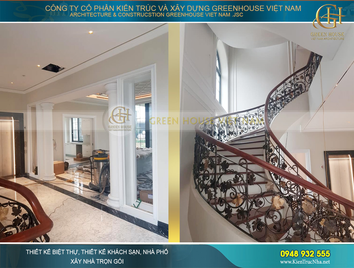thi công nội thất biệt thự vinhomes