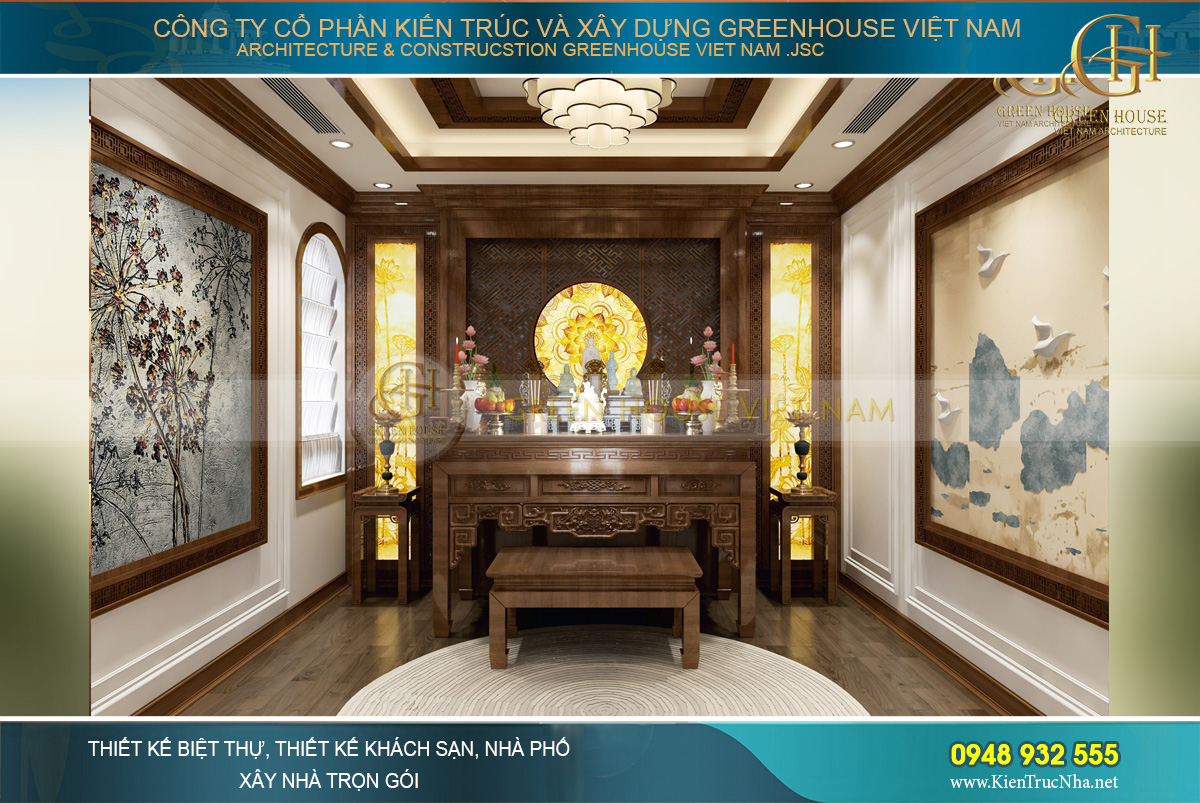 thiết kế nội thất biệt thự tân cổ điển á đông hải phòng
