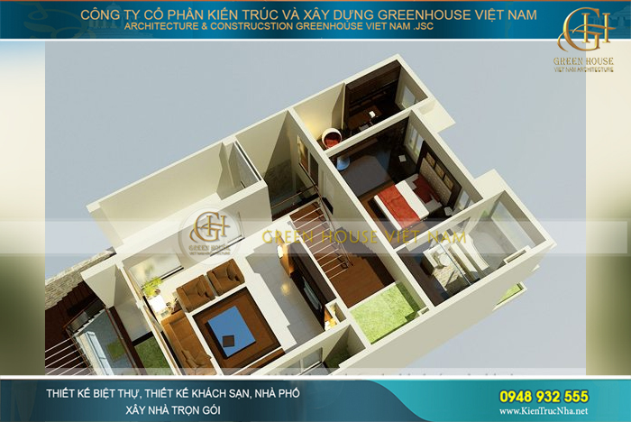 biệt thự hiện đại 3 tầng mặt tiền 10m