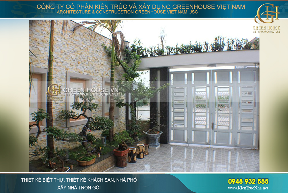 biệt thự hiện đại 3 tầng mặt tiền 10m