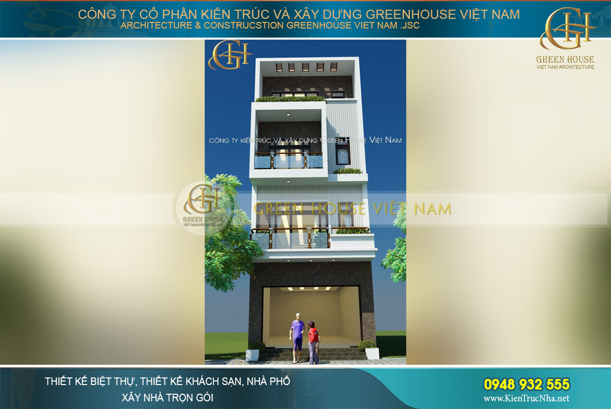 Mẫu thiết kế nhà phố hiện đại, thanh lịch tại Hà Nội