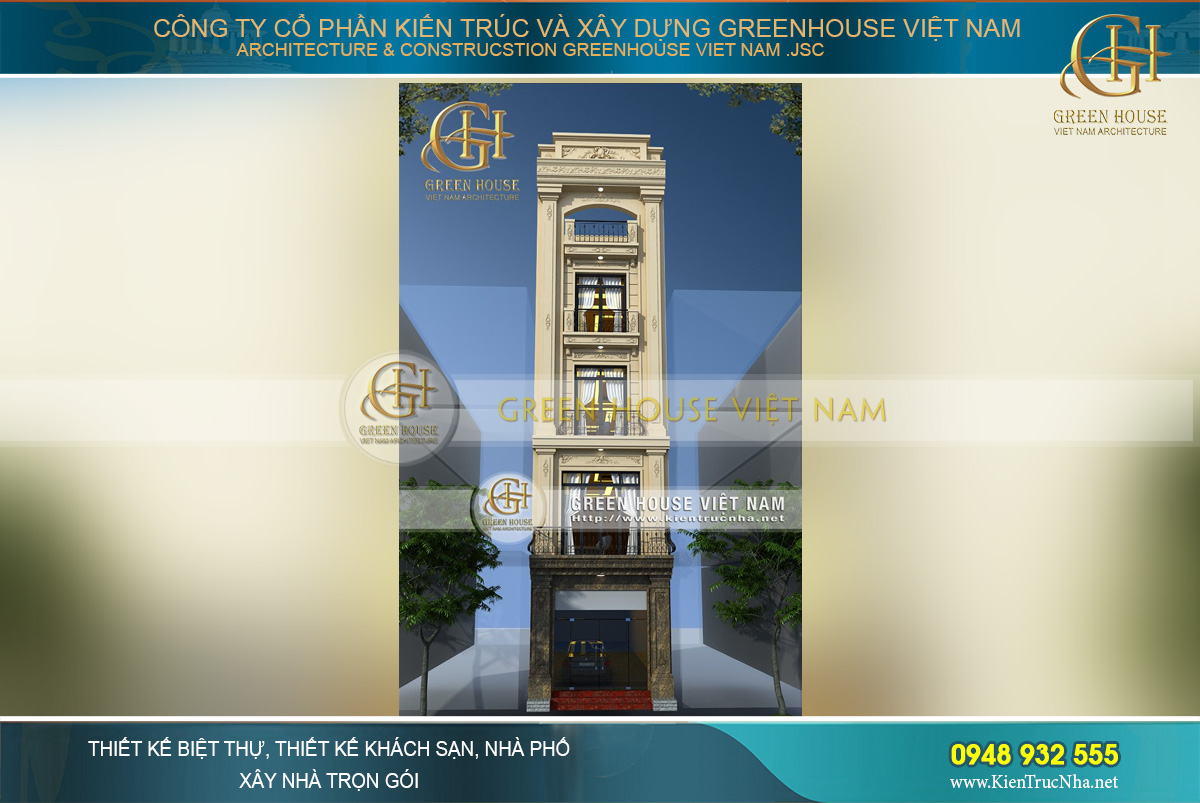 Green House Việt Nam thiết kế nhà ống hiện đại, độc đáo
