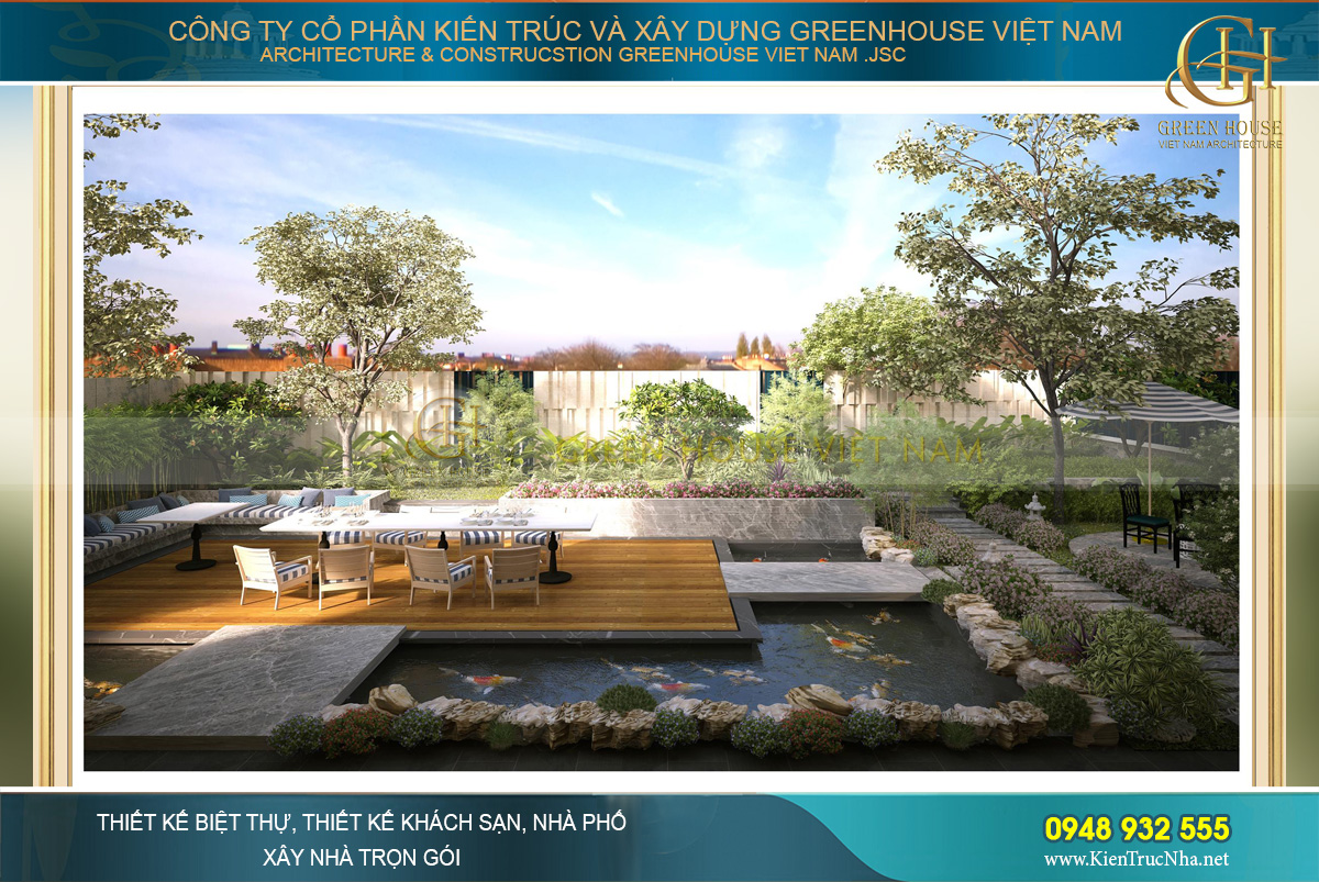Mẫu thiết kế nội thất biệt thự nhà vườn tinh tế, hiện đại- Green House Việt Nam