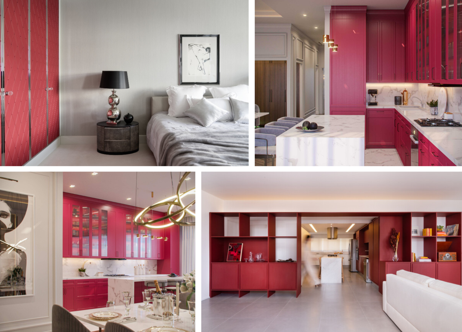 Xu hướng sử dụng màu đỏ Viva Magenta