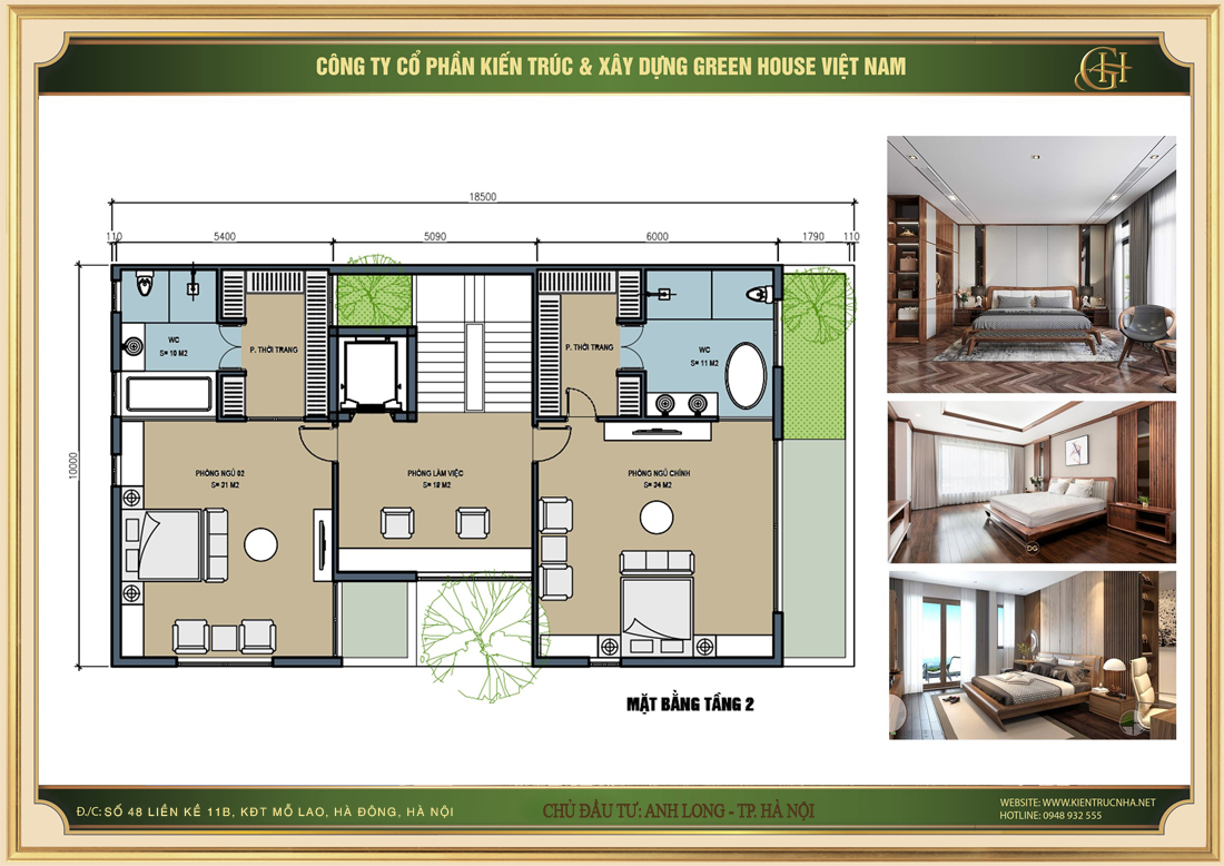 Green House Việt Nam thiết kế, thi công trọn gói biệt thự hiện đại, đẹp, đẳng câp