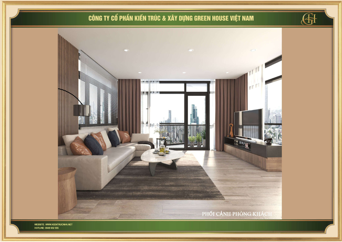 Green House Việt Nam chuyên thiết kế, thi công nội thất chung cư trọn gói, chuyên nghiệp hàng đầu Hà Nội