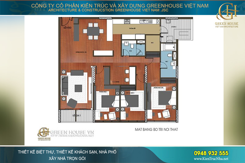 thiết kế nội thất căn hộ chung cư tại Mandarin Garden Hà Nội