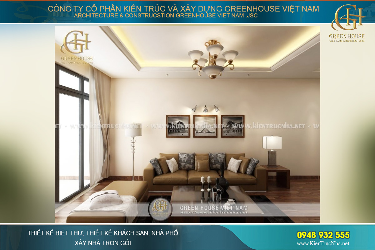 thiết kế nội thất căn hộ chung cư tại Mandarin Garden Hà Nội