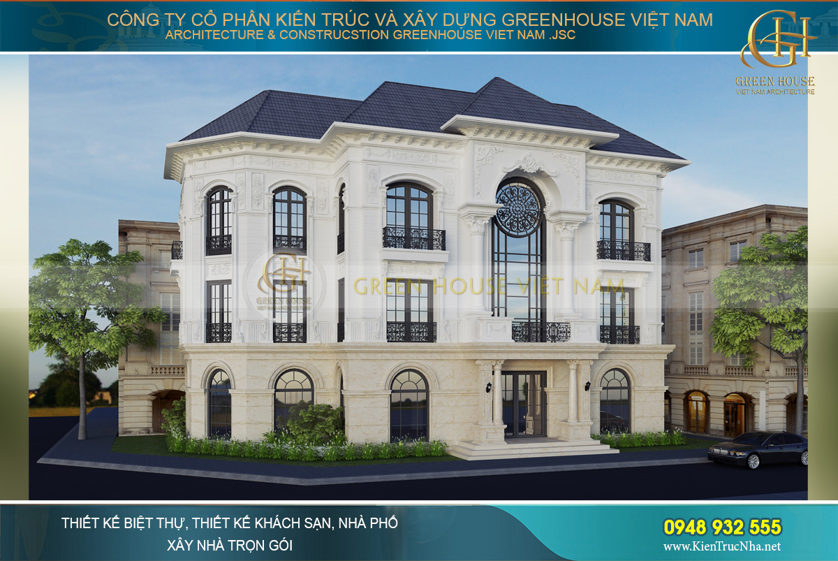 Biệt thự mái Thái là sự kết hợp hoàn hảo giữa vật liệu kiến trúc và màu sắc