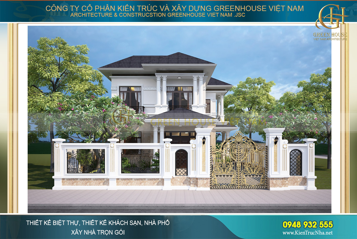 Căn biệt thự đã đem lại nguồn thu hút vô cùng mạnh đối với gia chủ yêu thích sự khác biệt và có cá tính mạnh