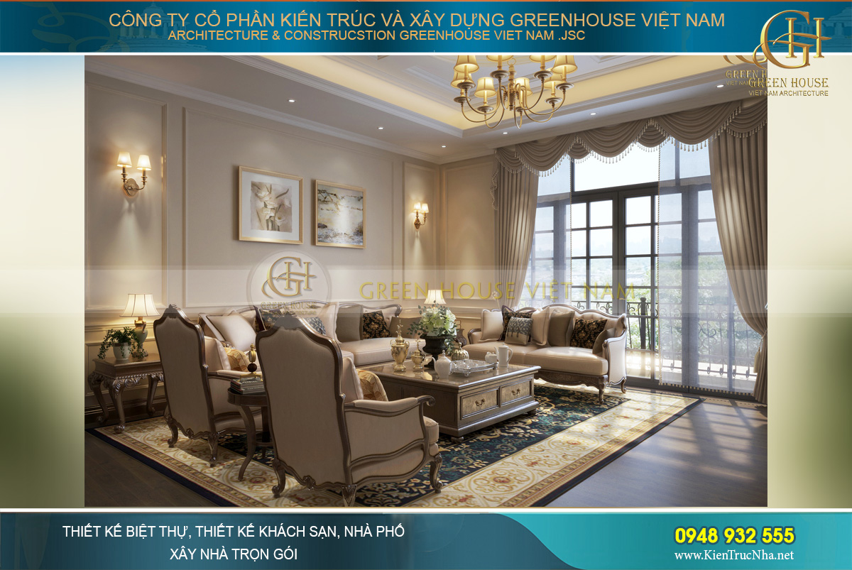 Thiết kế mở mang đến cảm giác rộng thoáng cùng vẻ đẹp lãng mạn cho không gian này