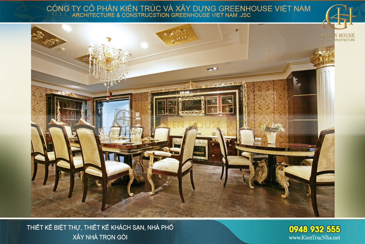 Mẫu thiết kế nội thất phòng ăn đẹp, tinh tế