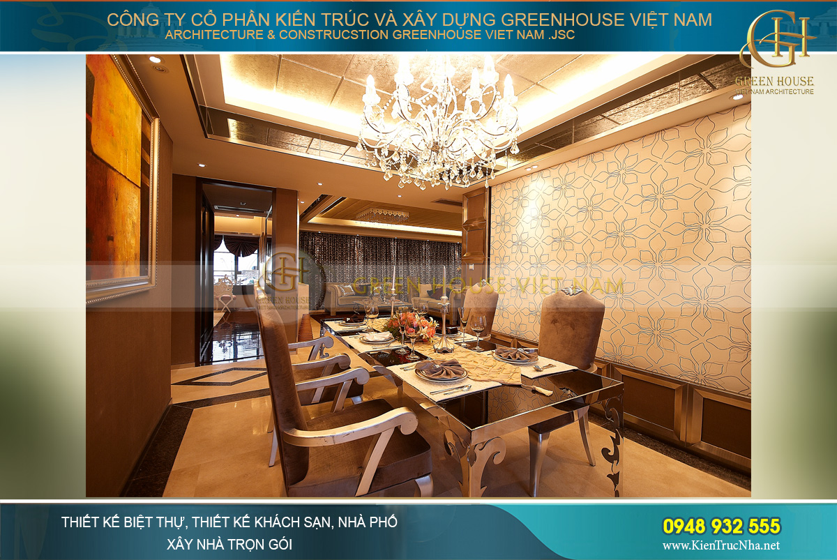 Mẫu thiết kế nội thất phòng ăn hiện đại trẻ trung cho chung cư đẹp