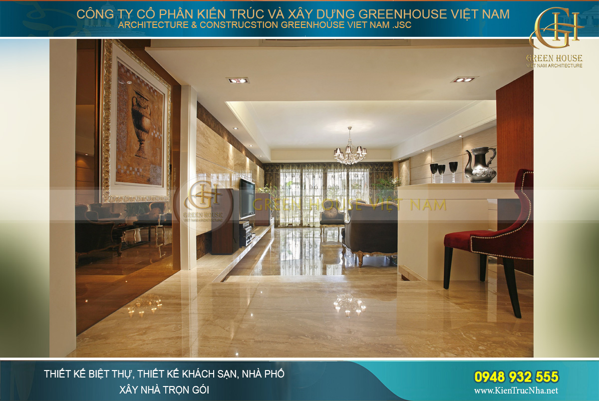 Mẫu thiết kế nội thất chung cư Vinhomes Royal City sang trọng