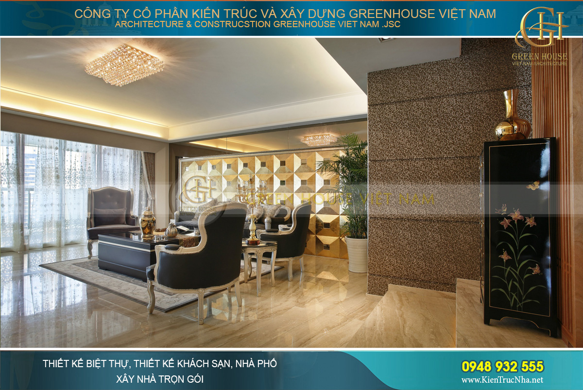 Sử dụng hệ thống đồ nội thất đồng bộ tạo nên sự liên kết chặt chẽ