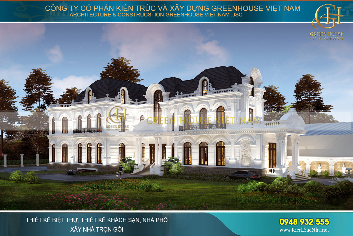 Biệt thự cổ điển là phong cách kiến trúc đậm tính truyền thống và hoài niệm