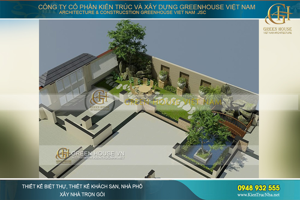 Càn xác định phong cách của biệt thự sân vườn trước khi bắt tay thực hiện