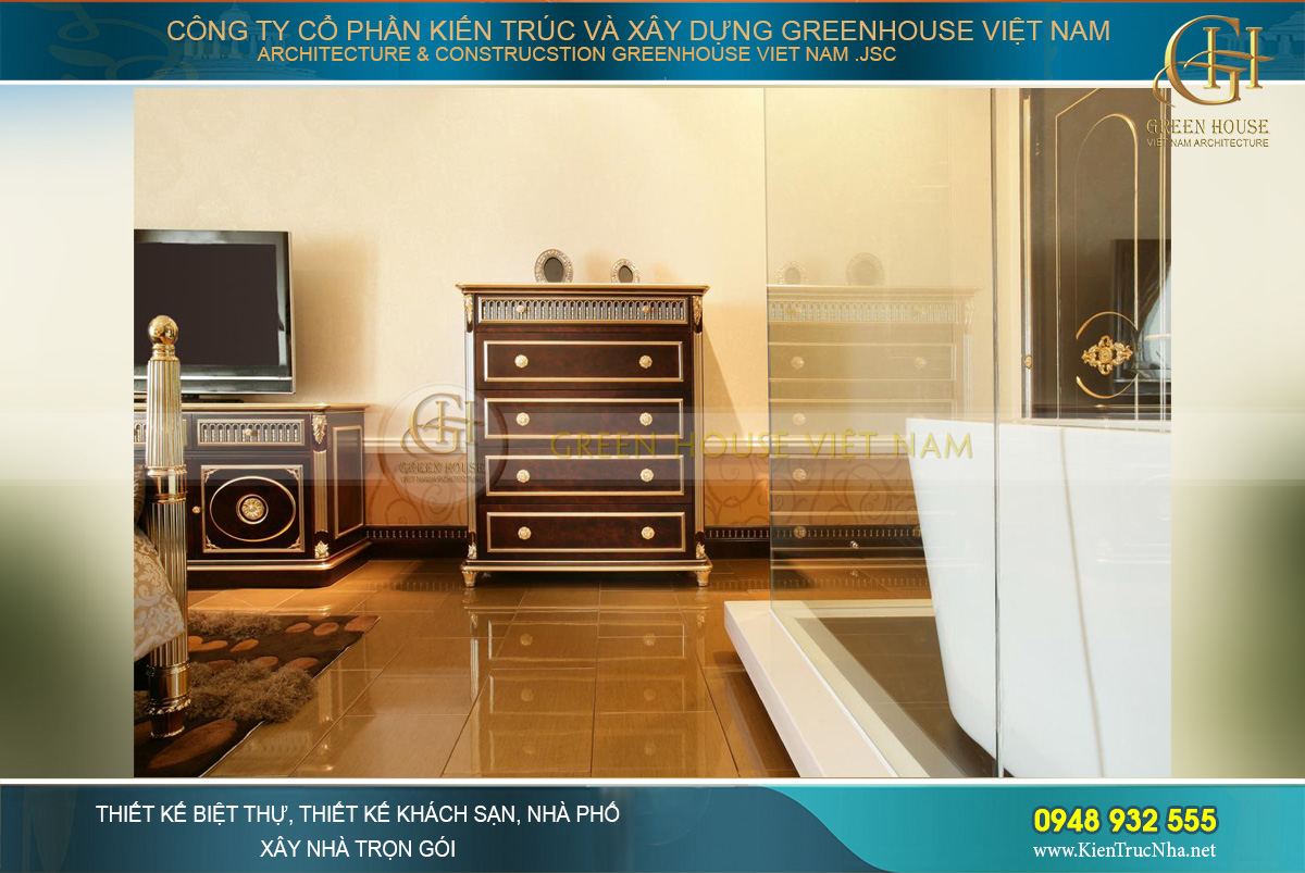 Phòng tắm thiết kế kính sang trọng, đẳng cấp như khách sạn 5 sao