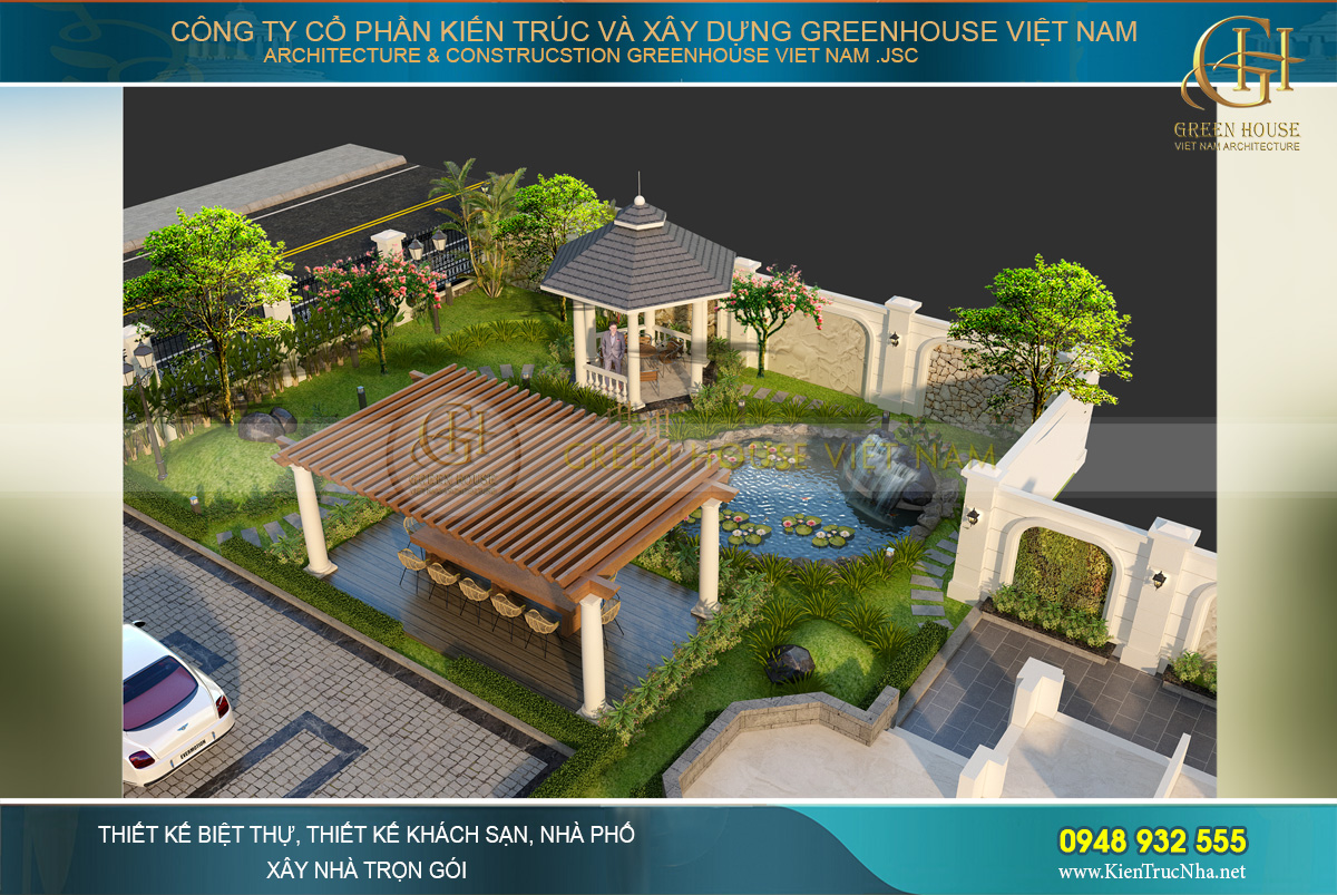 dịch vụ thiết kế - thi công sân vườn chuyên nghiệp của Greenhouse VN