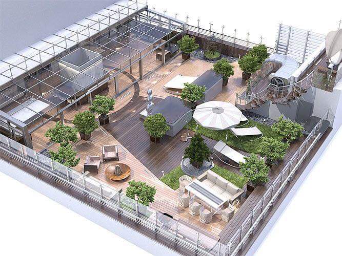 KHÔNG GIAN SÂN VƯỜN CÓ THIẾT KẾ ĐỘC ĐÁO