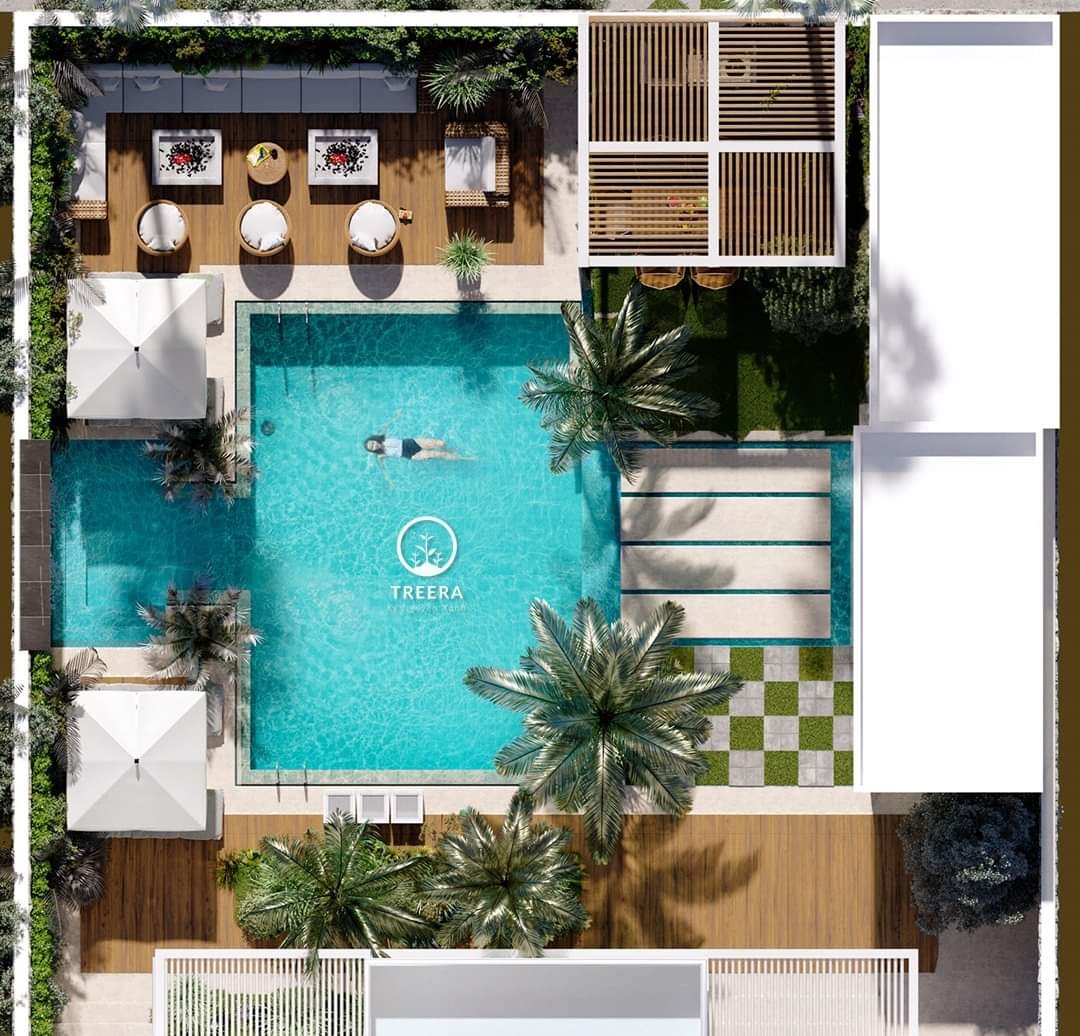 Mẫu thiết kế sân vườn có hồ bơi mang đến không gian đẳng cấp như resort