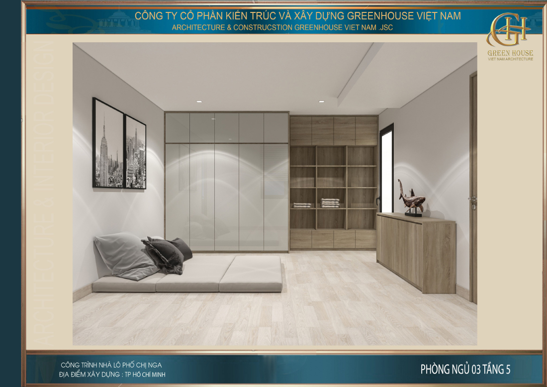 Dù tone màu trung tính cũng không giấu được vẻ đẹp thời thượng của căn phòng