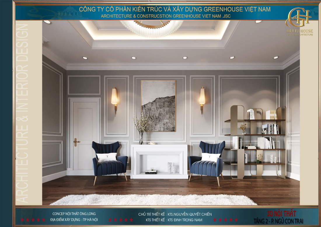 Những khoảng trống trong phòng cũng được tỉ mỉ bài bố nội thất, tận dụng mọi không gian