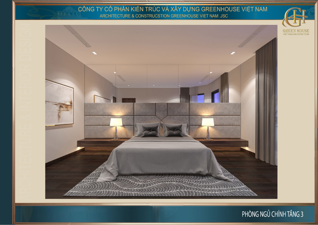 Cửa sổ được thiết kế trong phòng ngủ giúp không gian luôn được thông thoáng
