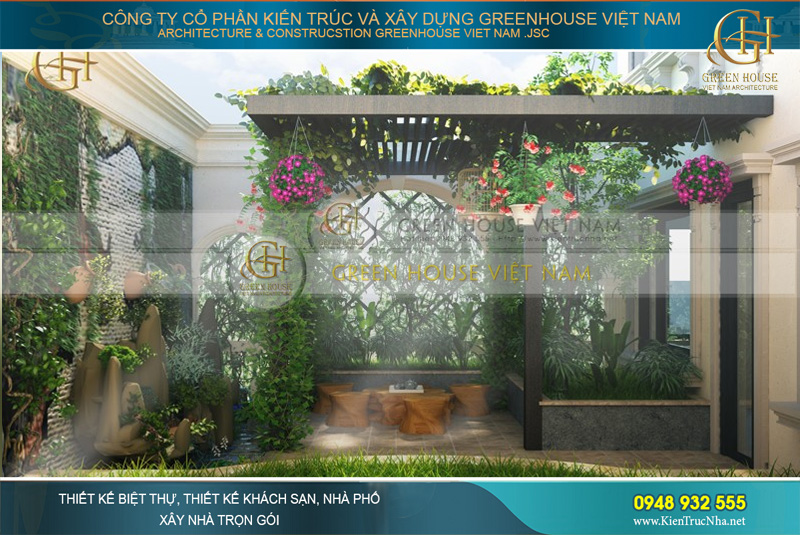 biệt thự 4 tầng cho thuê văn phòng
