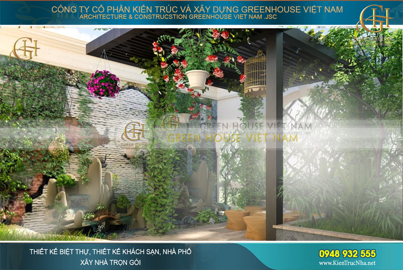 biệt thự 4 tầng cho thuê văn phòng