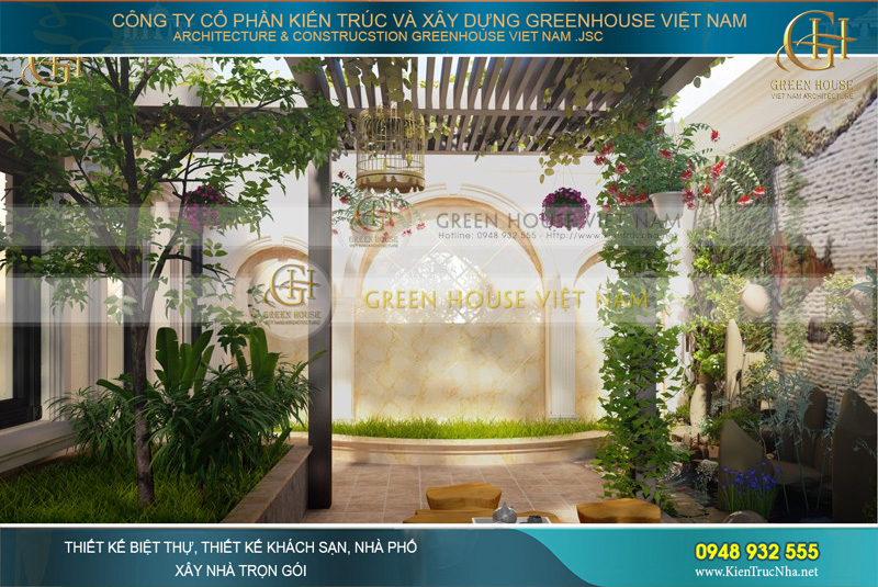 biệt thự 4 tầng cho thuê văn phòng