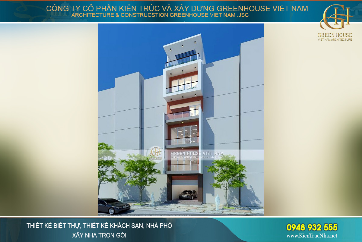 thiết kế nhà ống hiện đại kết hợp kinh doanh tại hà nội