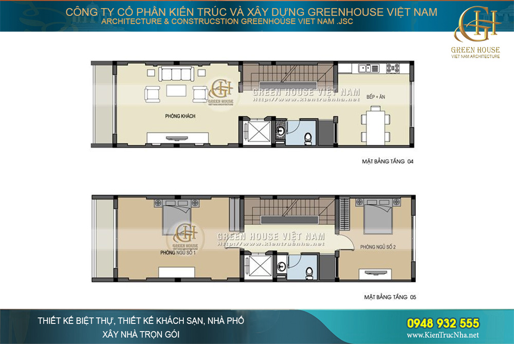 thiết kế nhà ống hiện đại kết hợp kinh doanh tại hà nội