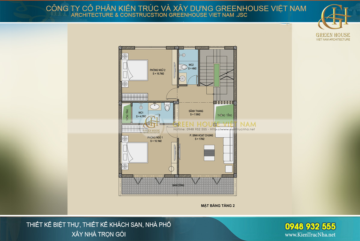 thiết kế nhà phố kết hợp kinh doanh 3 tầng tân cổ điển