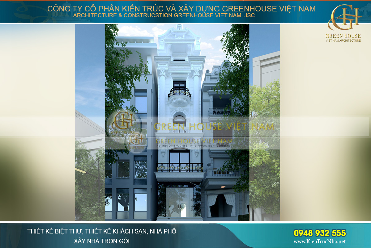nhà phố kết hợp kinh doanh 5 tầng tân cổ điển nhà phố kết hợp kinh doanh 5 tầng tân cổ điển