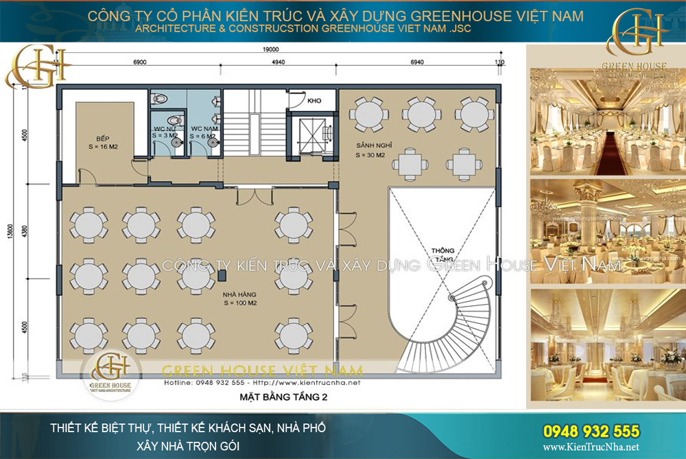 thiết kế khách sạn 3 sao 9 tầng dẹp