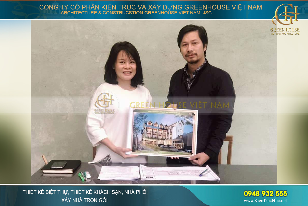 thiết kế khách sạn hiện đại 5 tầng đà lạt
