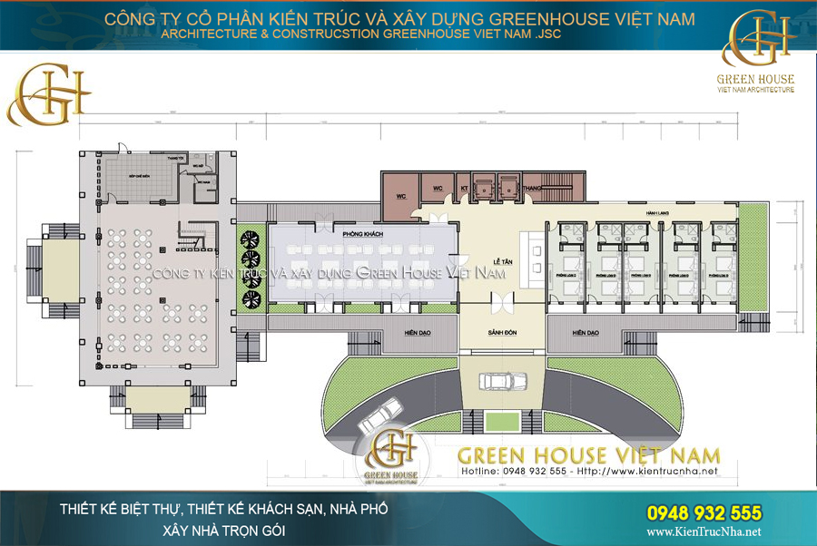 thiết kế tổ hợp khu nghỉ dưỡng