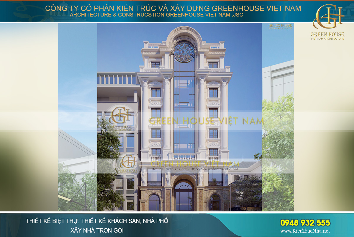 thiết kế khách sạn tân cổ điển tại Đà Nẵng
