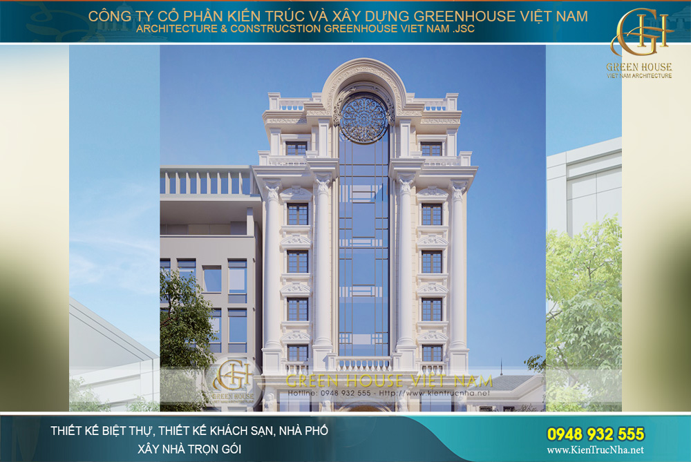 thiết kế khách sạn tân cổ điển tại Đà Nẵng
