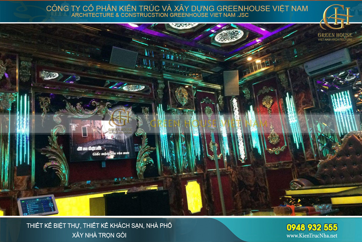 thiết kế nội thất quán karaoke cổ điển thiết kế nội thất quán karaoke cổ điển