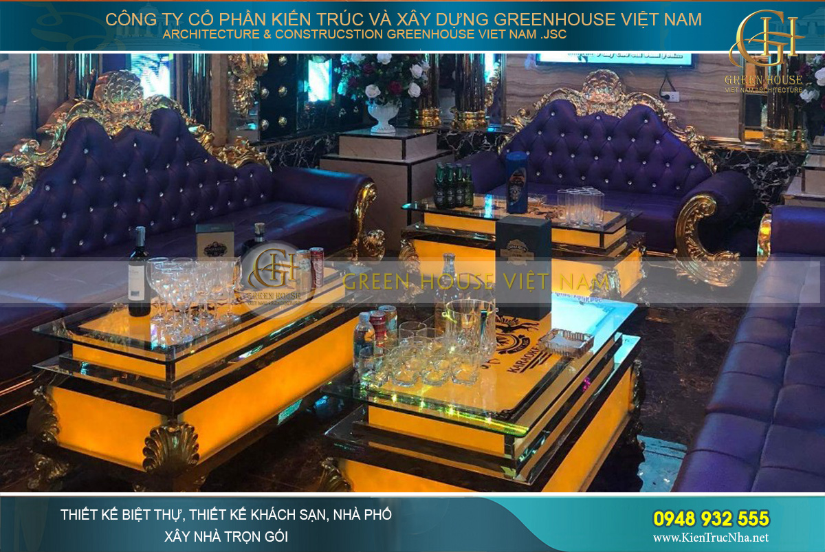 thiết kế nội thất quán karaoke cổ điển thiết kế nội thất quán karaoke cổ điển