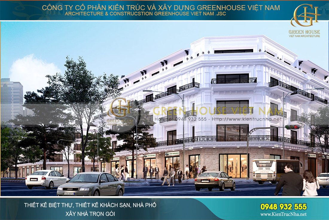 thiết kế tuyến phố shop house tại bắc giang