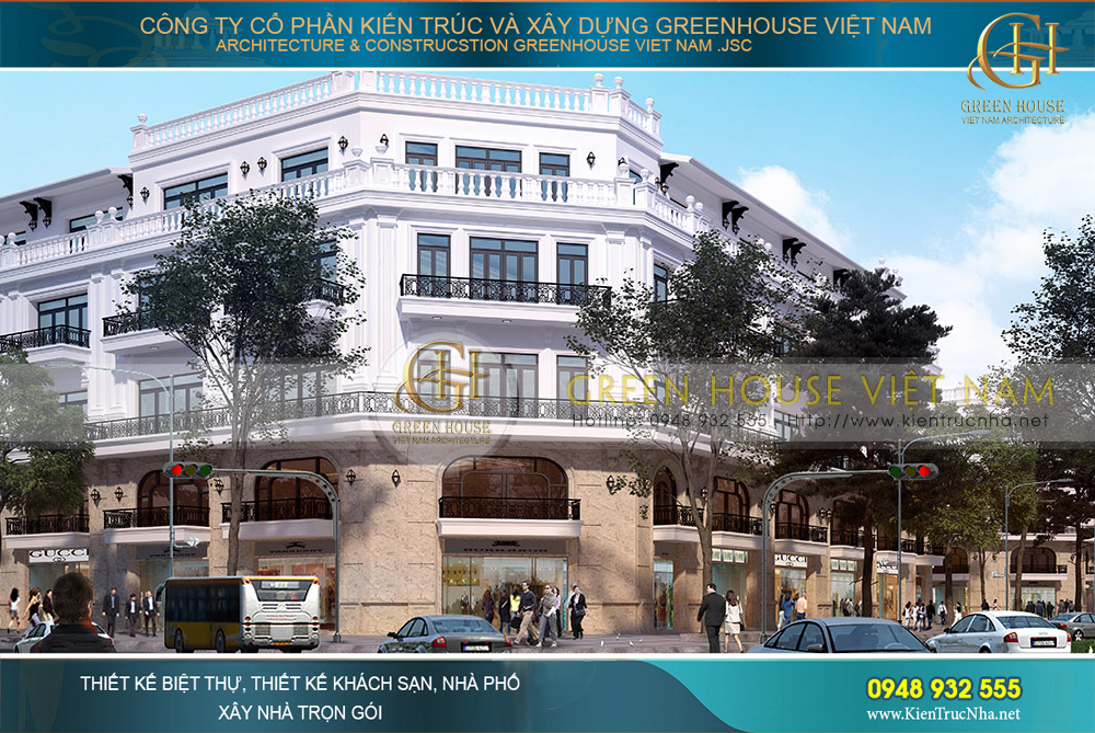 thiết kế tuyến phố shop house tại bắc giang
