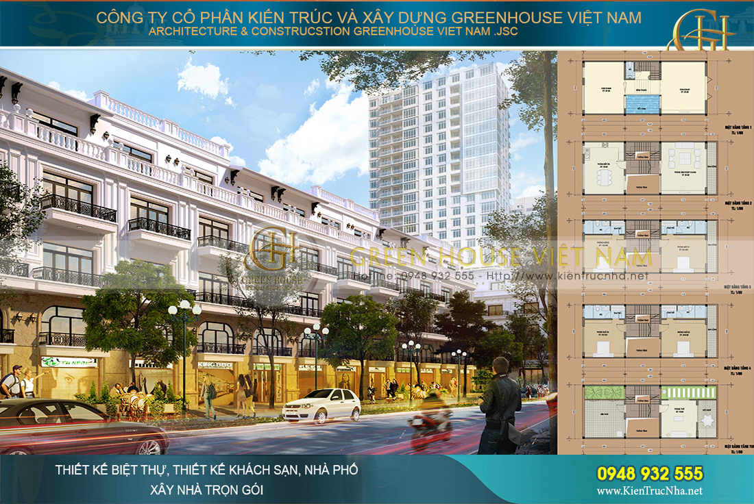 thiết kế tuyến phố shophouse bắc giang